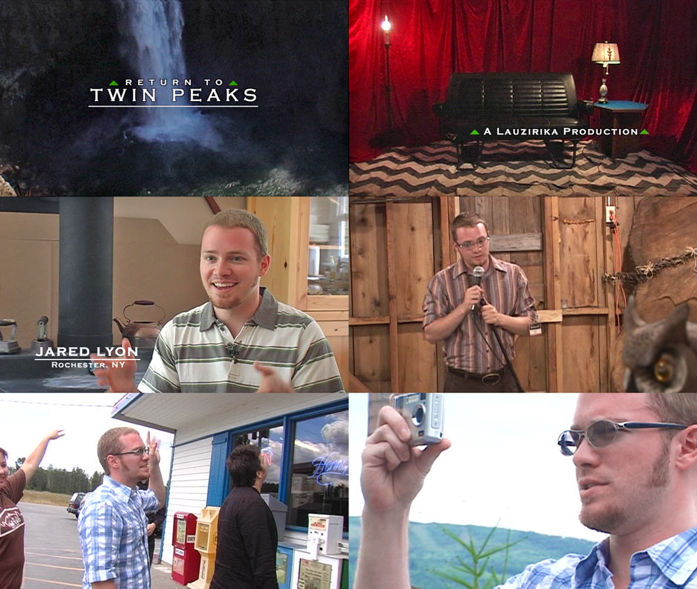 Collage of several screenshots from the Twin Peaks Fest DVD featurette.