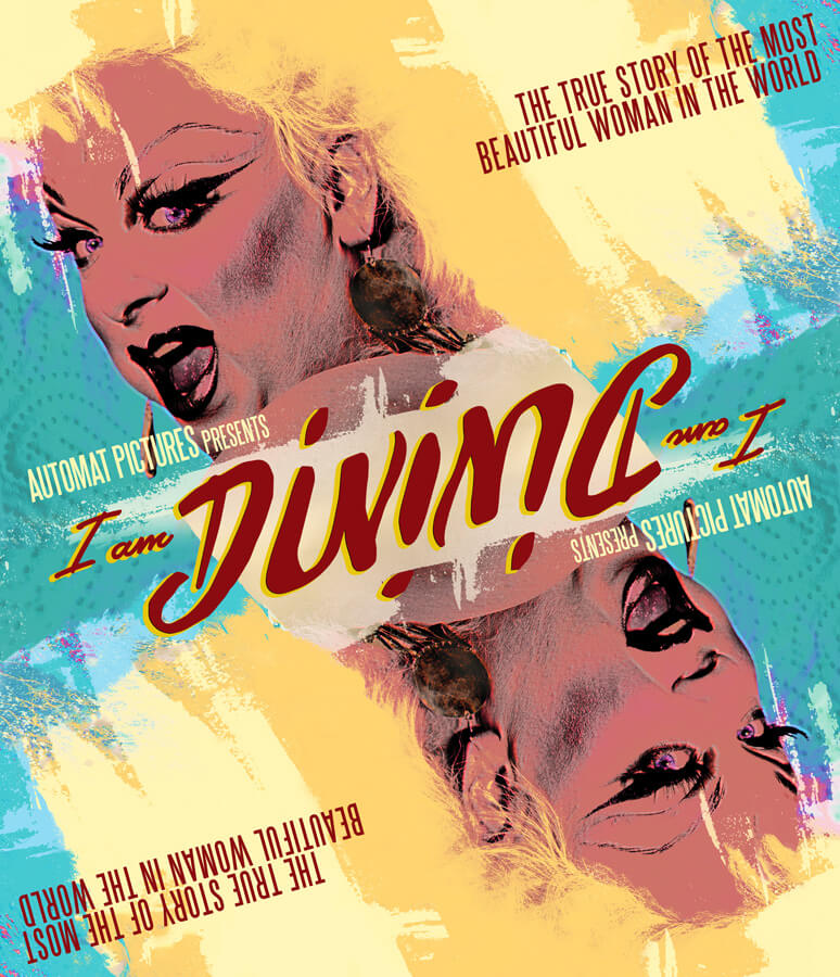 Ambigram for the documentary I Am Divine (2013), based on its poster.