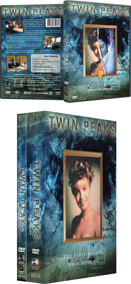 3D mockup of thepilot coverart in a DVD case, and next to the season one DVD set..